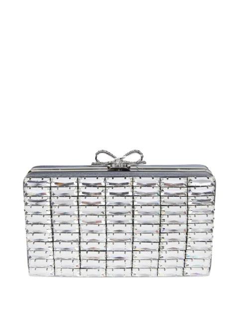 bow-detail clutch bag by SELF-PORTRAIT