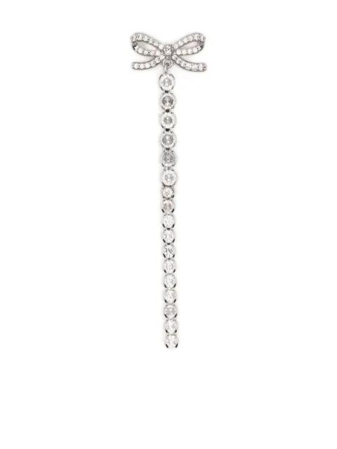 bow-embellished drop earrings by SELF-PORTRAIT
