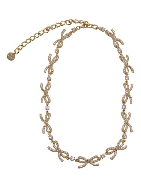 bow-embellished necklace by SELF-PORTRAIT