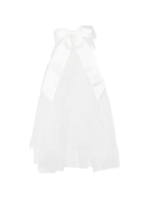bow-embellished veil by SELF-PORTRAIT