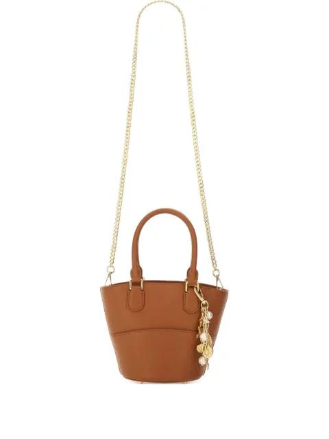 bucket top-handle tote bag by SELF-PORTRAIT