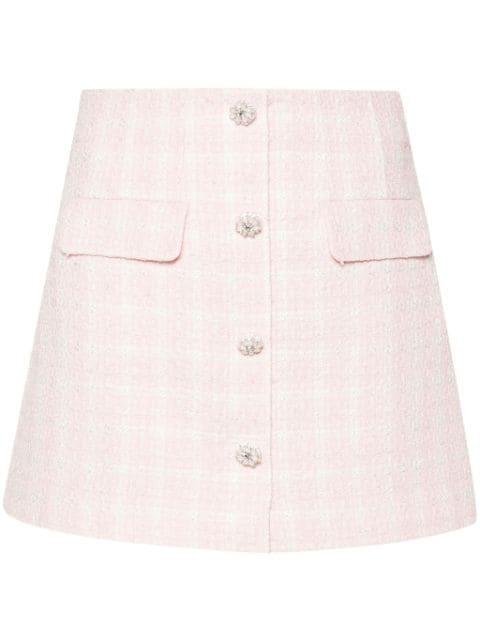 checked tweed mini skirt by SELF-PORTRAIT