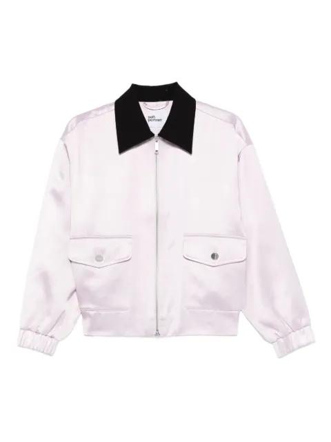 contrast-collar jacket by SELF-PORTRAIT