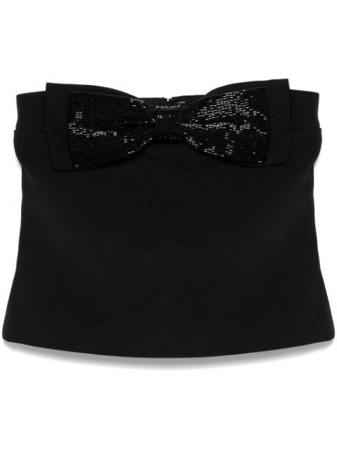 crepe bandeau top by SELF-PORTRAIT