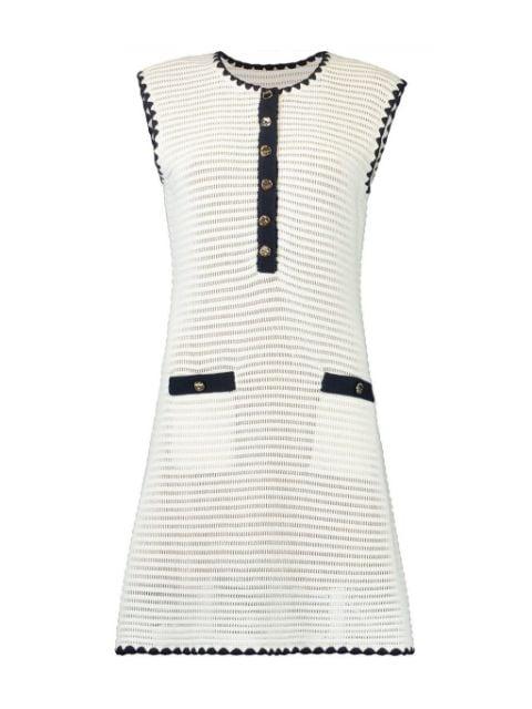 crochet-knit mini dress by SELF-PORTRAIT