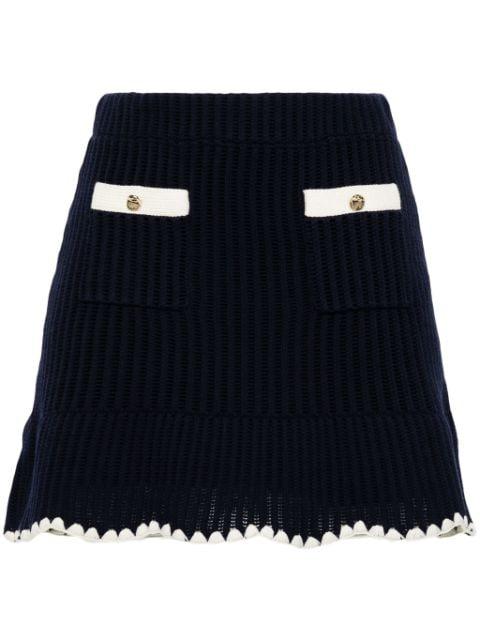 crochet-knit mini skirt by SELF-PORTRAIT