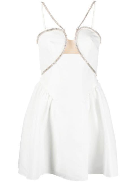 crystal-embellished cut-out minidress by SELF-PORTRAIT