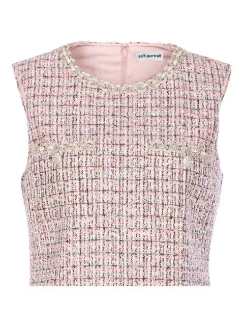 crystal-embellished dress by SELF-PORTRAIT