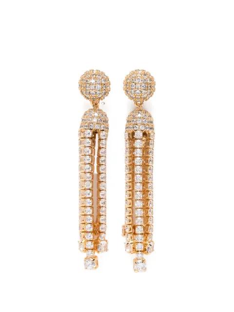 crystal-embellished drop earrings by SELF-PORTRAIT