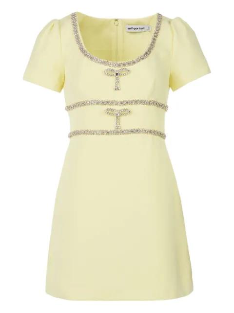 crystal-embellished mini dress by SELF-PORTRAIT