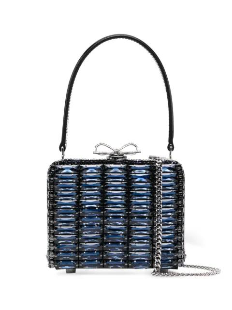crystal-embellished top-handle mini bag by SELF-PORTRAIT