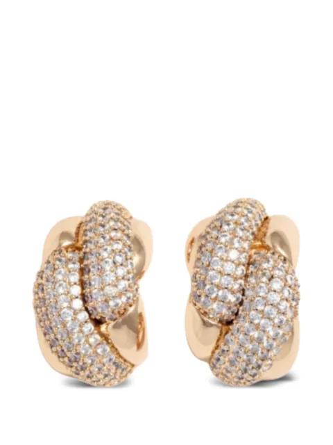 crystal-embellishment earrings by SELF-PORTRAIT