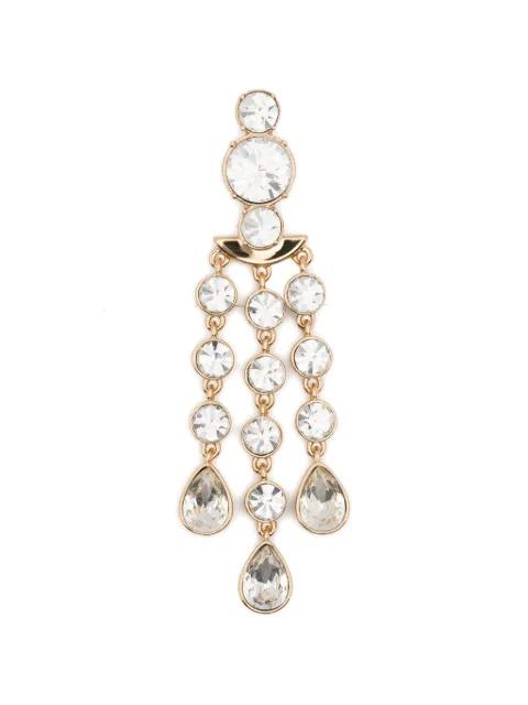 crystal stones gems earrings by SELF-PORTRAIT
