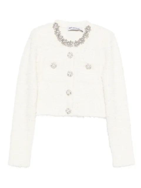 embellished-buttons cardigan by SELF-PORTRAIT