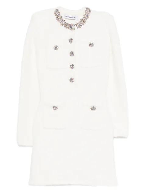embellished pocket mini dress by SELF-PORTRAIT