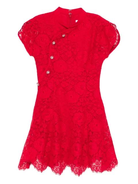 fine lace mini dress by SELF-PORTRAIT