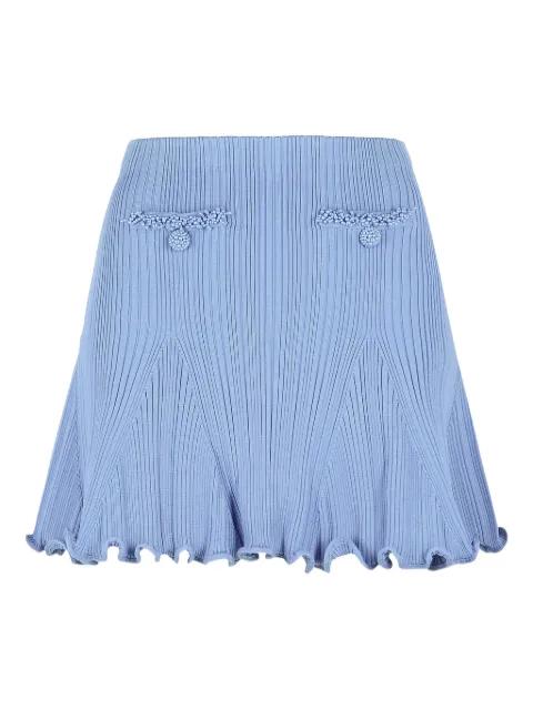 flared-hem mini skirt by SELF-PORTRAIT