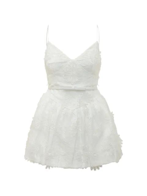 floral applique mini dress by SELF-PORTRAIT