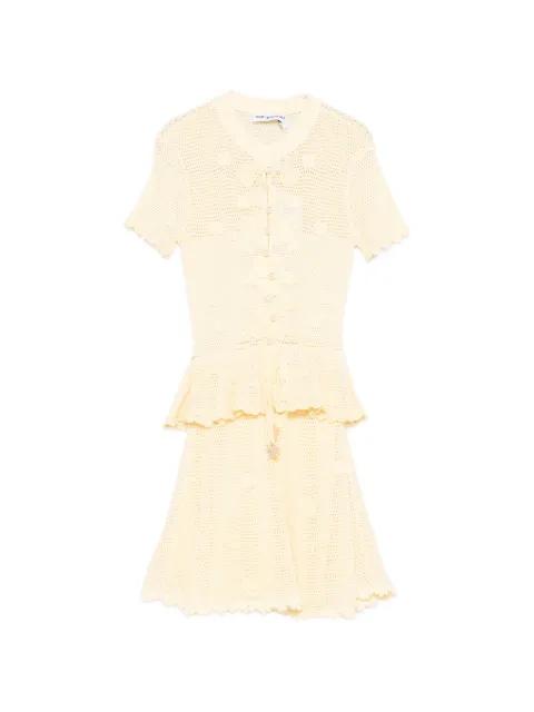 floral crochet mini dress by SELF-PORTRAIT