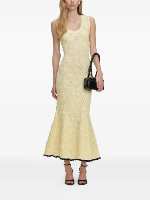 floral embroidery midi dress by SELF-PORTRAIT