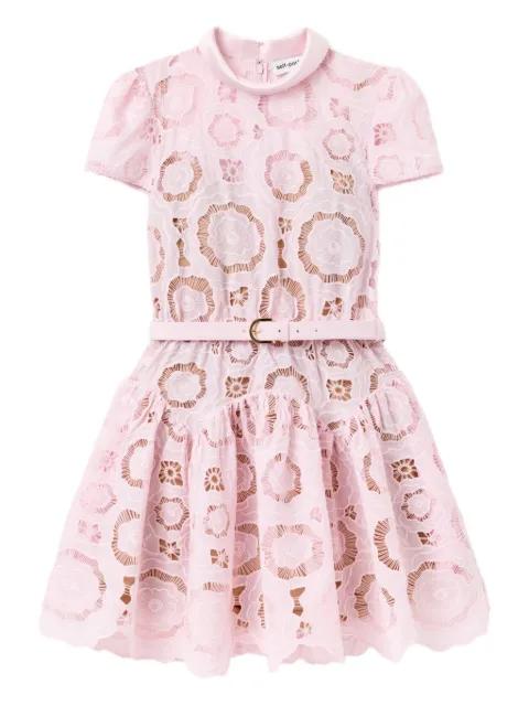 floral lace mini dress by SELF-PORTRAIT