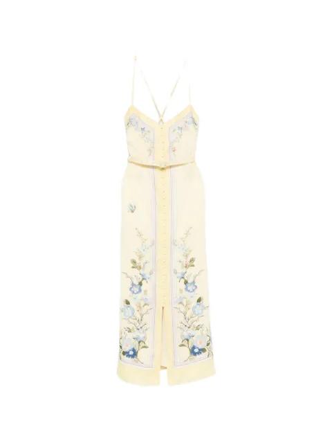 floral-print midi dress by SELF-PORTRAIT