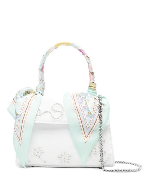 floral top handle mini bag by SELF-PORTRAIT