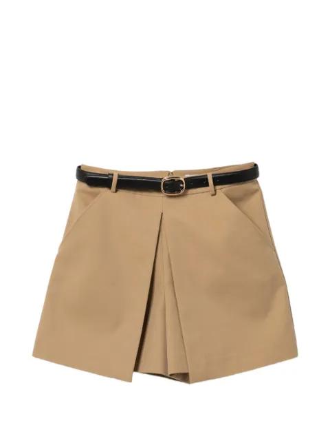 gaberdine skorts by SELF-PORTRAIT
