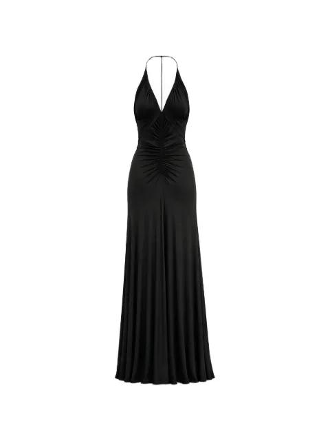gathered-detail jersey maxi dress by SELF-PORTRAIT