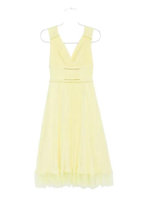 georgette frill midi dress by SELF-PORTRAIT