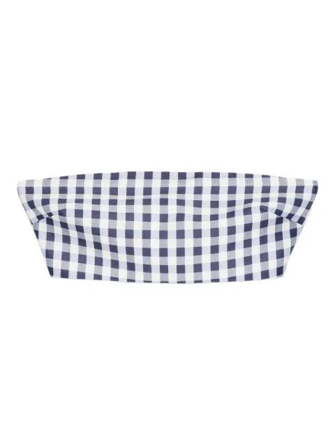 gingham-check top by SELF-PORTRAIT