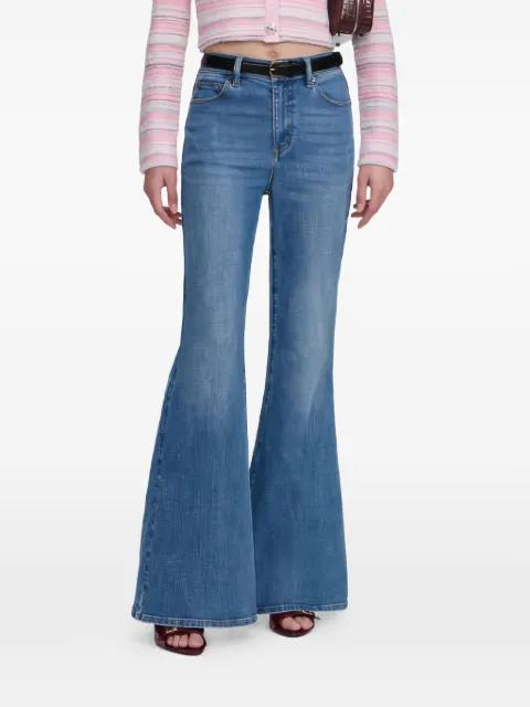 high-waist flared jeans by SELF-PORTRAIT
