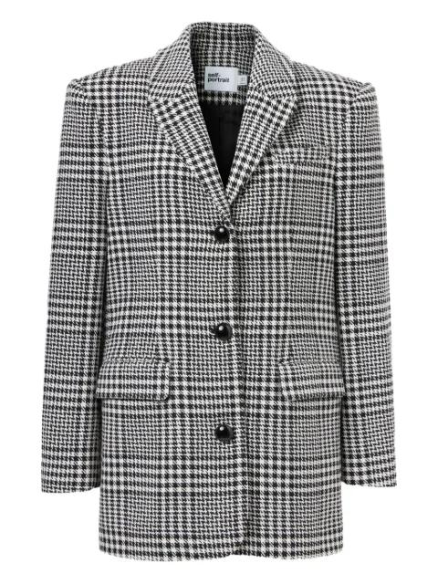 houndstooth blazer by SELF-PORTRAIT
