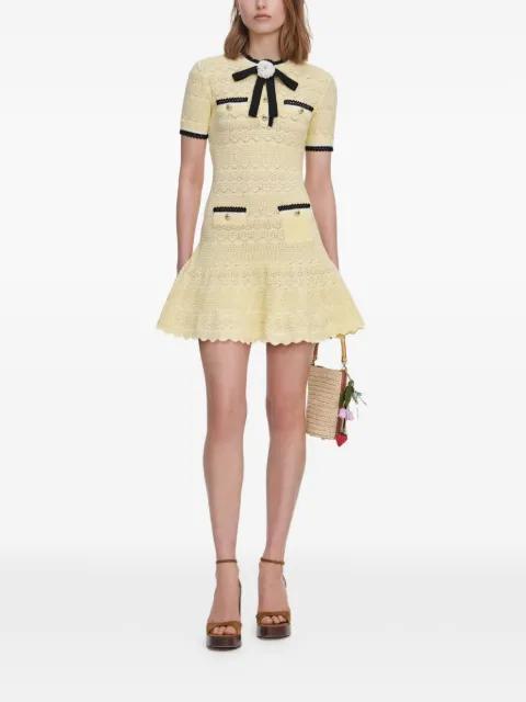 knitted midi ress by SELF-PORTRAIT