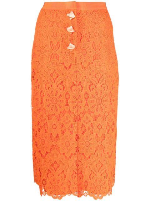 lace pencil skirt by SELF-PORTRAIT
