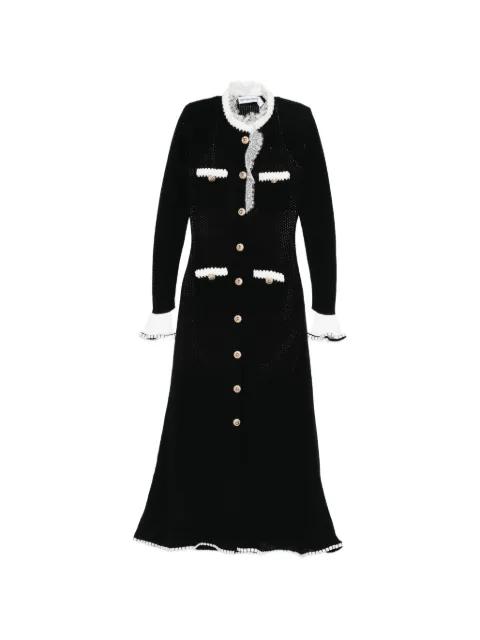 lace-trim midi dress by SELF-PORTRAIT