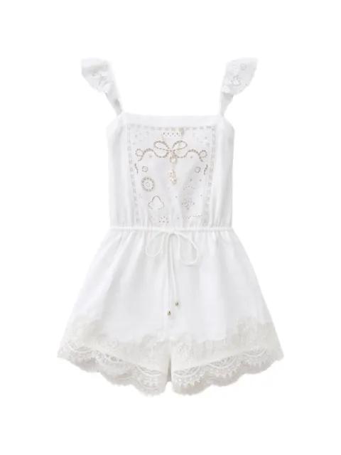 lace-trim playsuit by SELF-PORTRAIT
