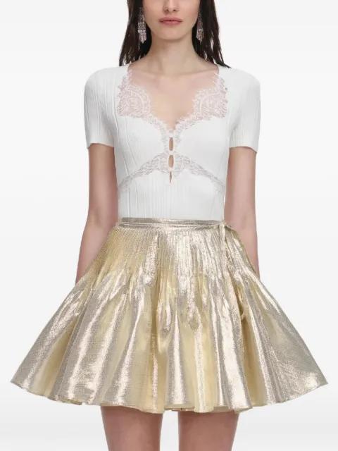 lace trim top by SELF-PORTRAIT