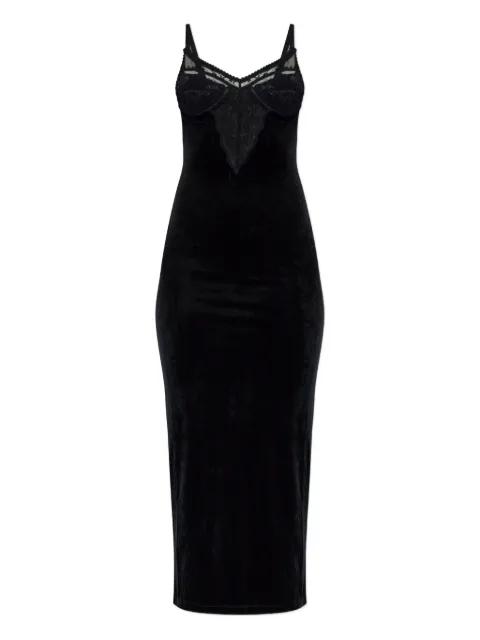 lace velvet dress by SELF-PORTRAIT