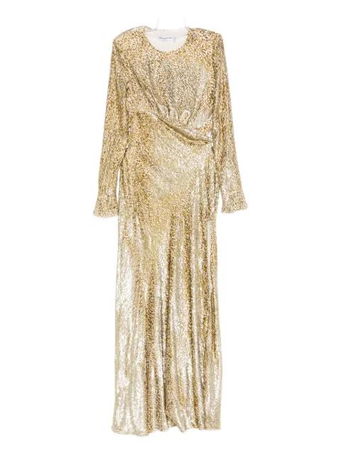 long-sleeved maxi dress by SELF-PORTRAIT