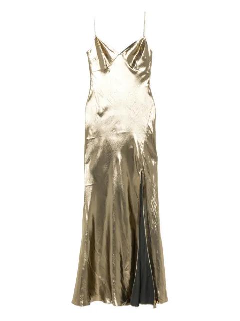 metallic-effect maxi dress by SELF-PORTRAIT