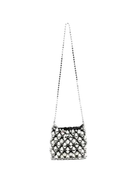 mini crystal-chainmail clutch bag by SELF-PORTRAIT