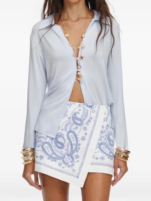 paisley-print skorts by SELF-PORTRAIT