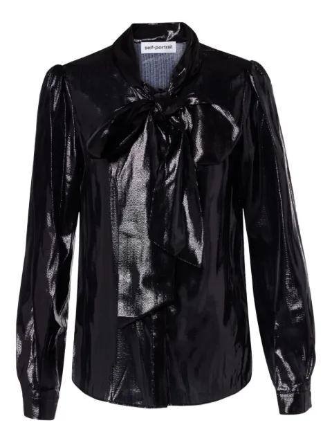 pussy-bow blouse by SELF-PORTRAIT