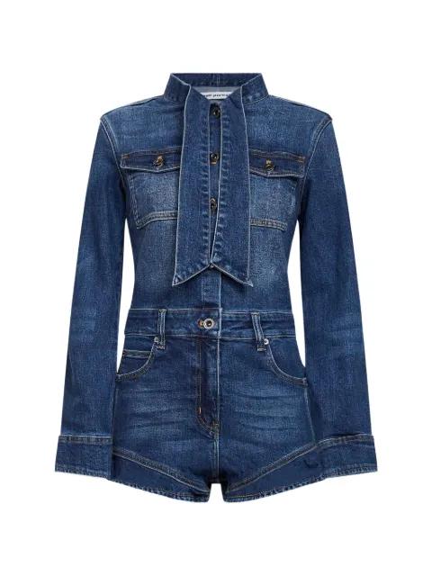 pussy-bow playsuit by SELF-PORTRAIT