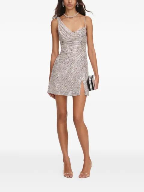rhinestone-embellished mini dress by SELF-PORTRAIT