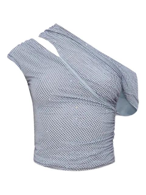 rhinestone-embellished top by SELF-PORTRAIT