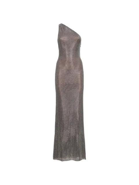 rhinestone one-shoulder maxi dress by SELF-PORTRAIT