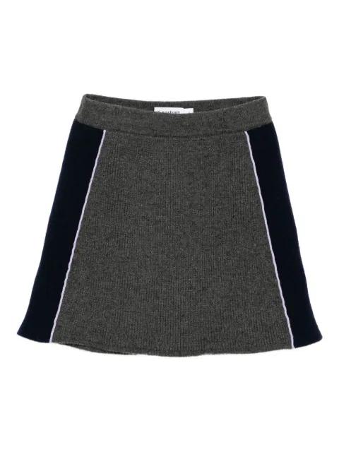 ribbed knit mini skirt by SELF-PORTRAIT