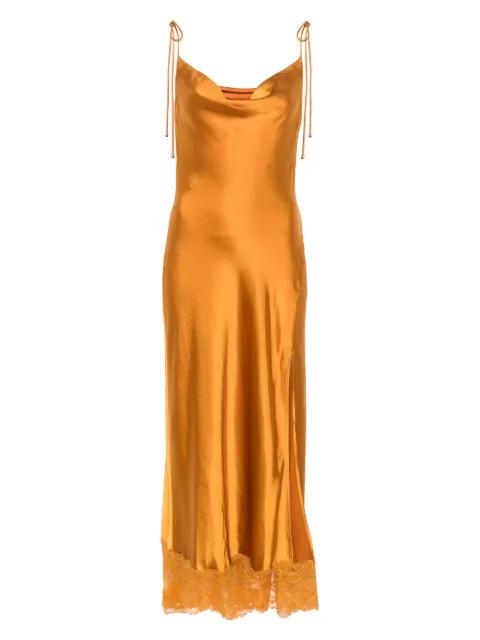 satin dress by SELF-PORTRAIT